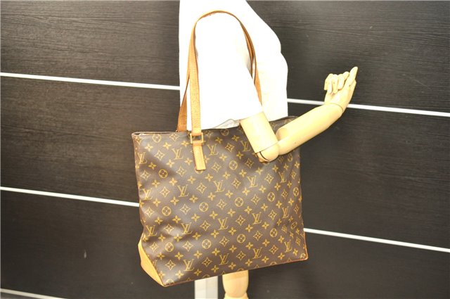 Authentic Louis Vuitton Monogram Cabas Mezzo Tote Bag M51151 LV 9430D
