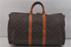 Auth Louis Vuitton Monogram Keepall Bandouliere 45 Boston Bag M41418 LV 9435D