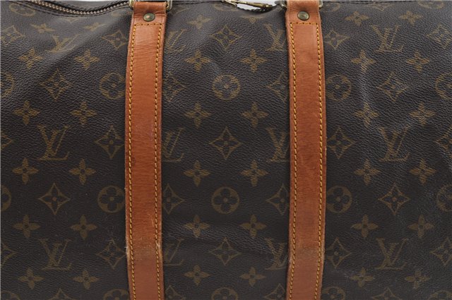 Auth Louis Vuitton Monogram Keepall Bandouliere 45 Boston Bag M41418 LV 9435D