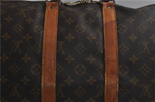 Auth Louis Vuitton Monogram Keepall Bandouliere 45 Boston Bag M41418 LV 9435D