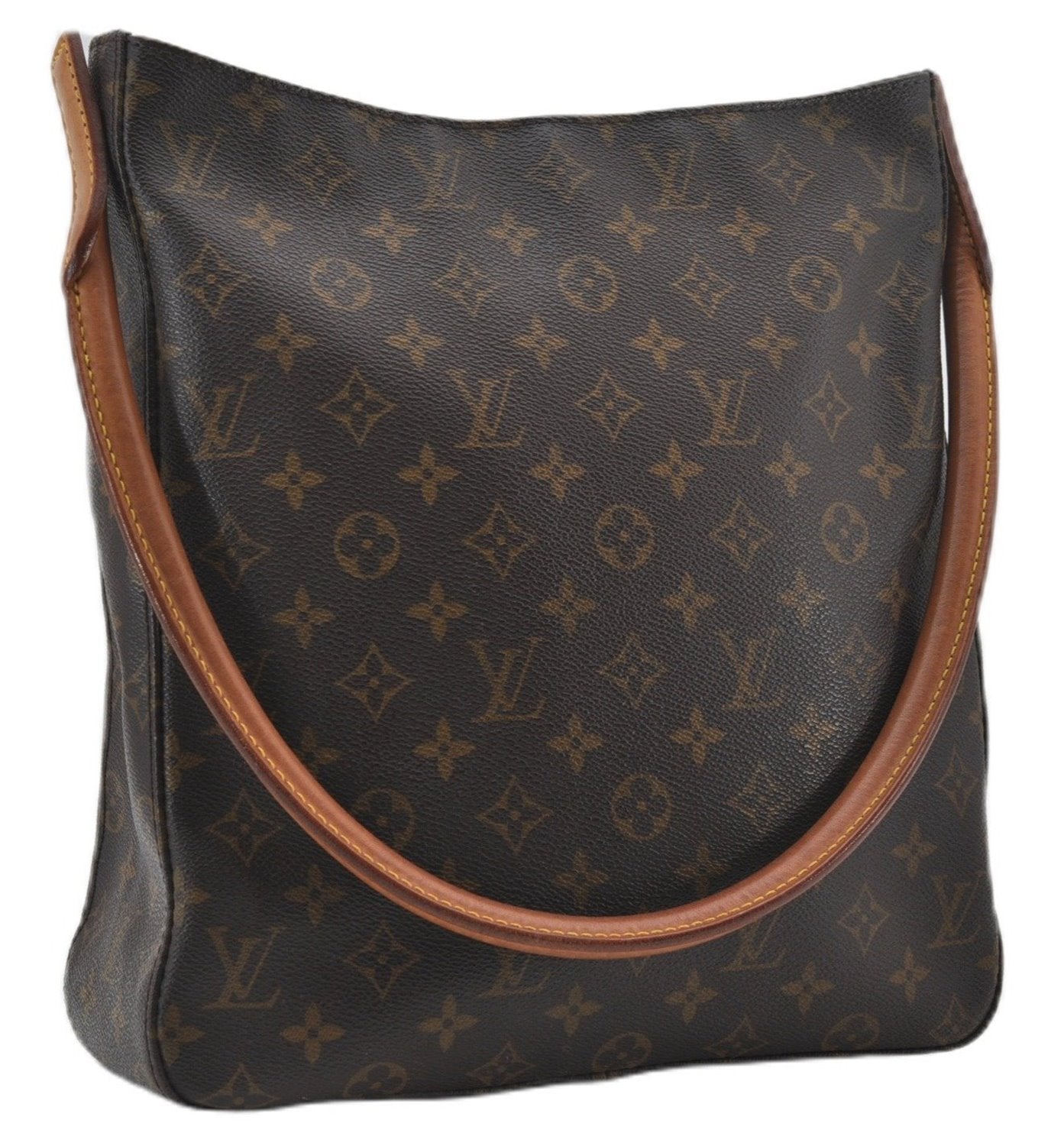 Authentic Louis Vuitton Monogram Looping GM Shoulder Bag M51145 LV 9435E