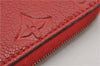 Authentic Louis Vuitton Monogram Empreinte Zippy Coin Purse Red M63696 LV 9435F