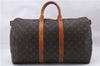 Auth Louis Vuitton Monogram Keepall Bandouliere 45 Boston Bag M41418 LV 9436D