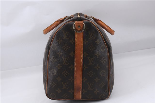 Auth Louis Vuitton Monogram Keepall Bandouliere 45 Boston Bag M41418 LV 9436D