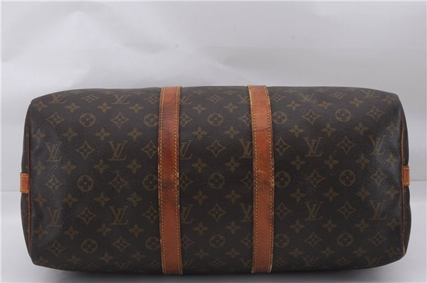 Auth Louis Vuitton Monogram Keepall Bandouliere 45 Boston Bag M41418 LV 9436D