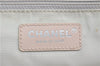 Authentic CHANEL New Travel Line Shoulder Tote Bag Nylon Leather Beige 9437C