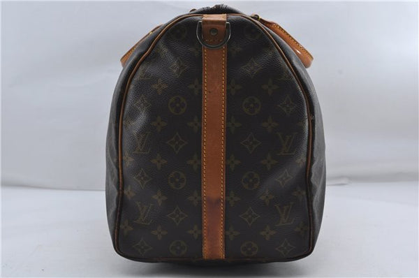 Auth Louis Vuitton Monogram Keepall Bandouliere 50 Boston Bag M41416 LV 9437D