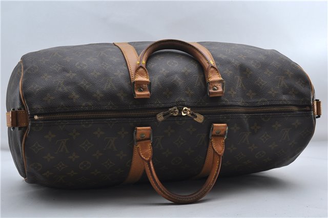 Auth Louis Vuitton Monogram Keepall Bandouliere 50 Boston Bag M41416 LV 9437D