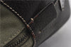 Authentic PRADA Vintage Canvas Leather Shoulder Hand Tote Bag Khaki Green 9441F