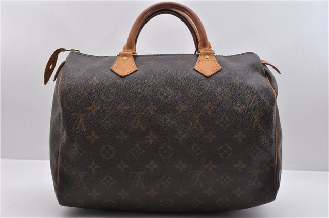 Authentic Louis Vuitton Monogram Speedy 30 Hand Bag Purse M41526 LV 9444C