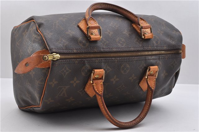 Authentic Louis Vuitton Monogram Speedy 30 Hand Bag Purse M41526 LV 9444C