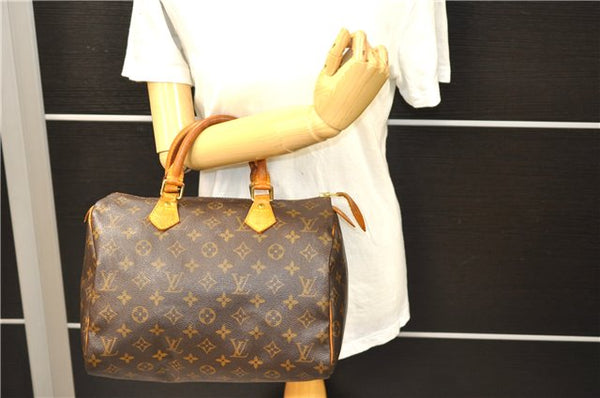 Authentic Louis Vuitton Monogram Speedy 30 Hand Bag Purse M41526 LV 9444C
