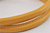 Authentic PRADA Raffia Leather Hand Shoulder Bag Beige Yellow 9444F