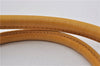 Authentic PRADA Raffia Leather Hand Shoulder Bag Beige Yellow 9444F