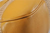 Authentic PRADA Raffia Leather Hand Shoulder Bag Beige Yellow 9444F