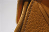 Authentic PRADA Raffia Leather Hand Shoulder Bag Beige Yellow 9444F