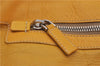 Authentic PRADA Raffia Leather Hand Shoulder Bag Beige Yellow 9444F
