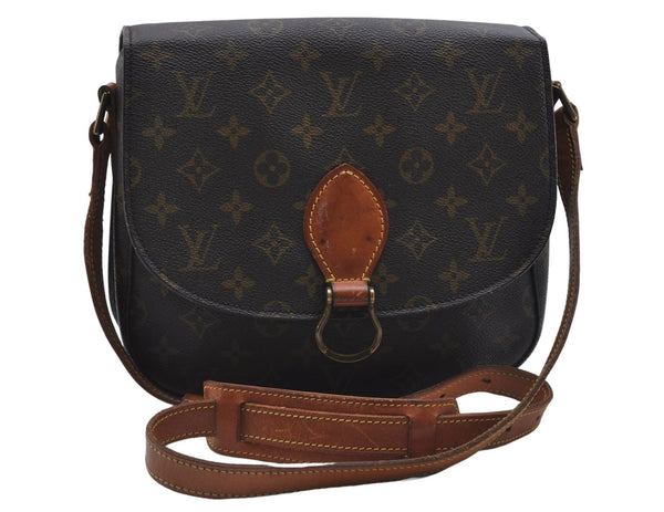 Auth Louis Vuitton Monogram Saint Cloud GM Shoulder Cross Bag M51242 LV 9445D