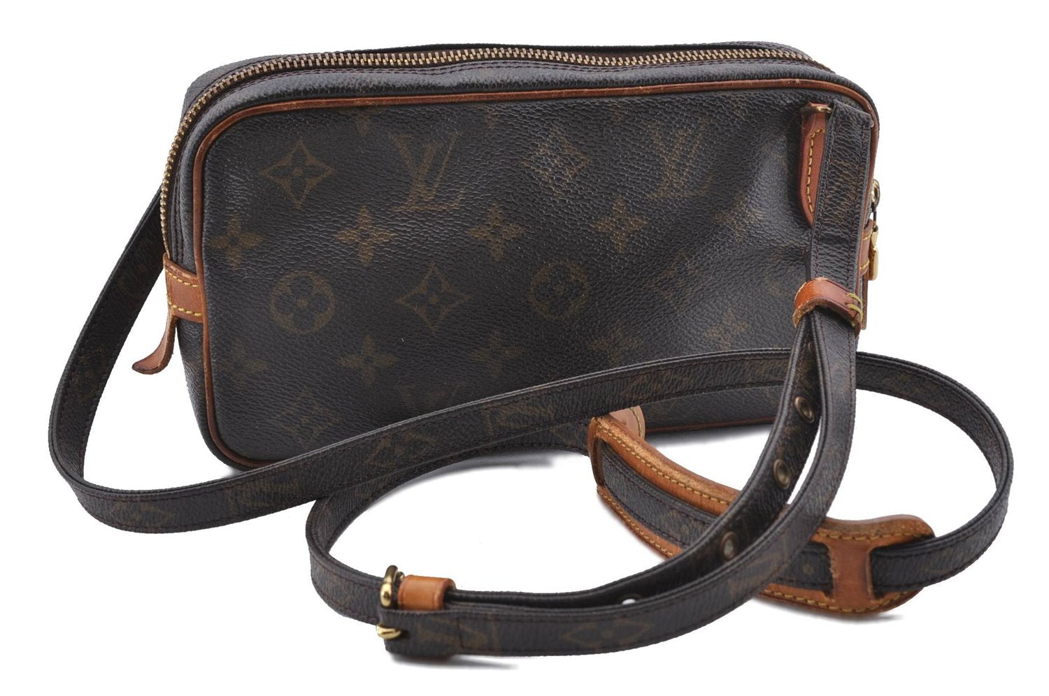 Auth Louis Vuitton Monogram Marly Bandouliere Shoulder Cross Bag M51828 LV 9446C
