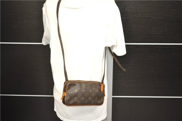 Auth Louis Vuitton Monogram Marly Bandouliere Shoulder Cross Bag M51828 LV 9446C