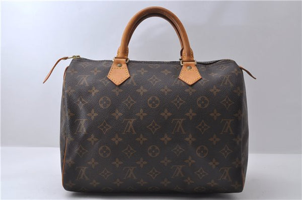 Authentic Louis Vuitton Monogram Speedy 30 Hand Bag Purse M41526 LV 9449C