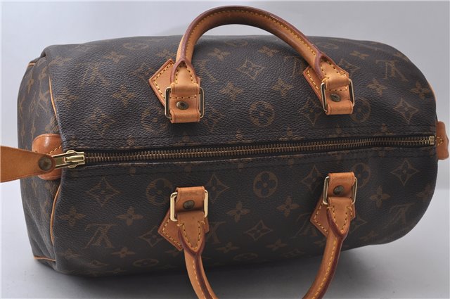 Authentic Louis Vuitton Monogram Speedy 30 Hand Bag Purse M41526 LV 9449C
