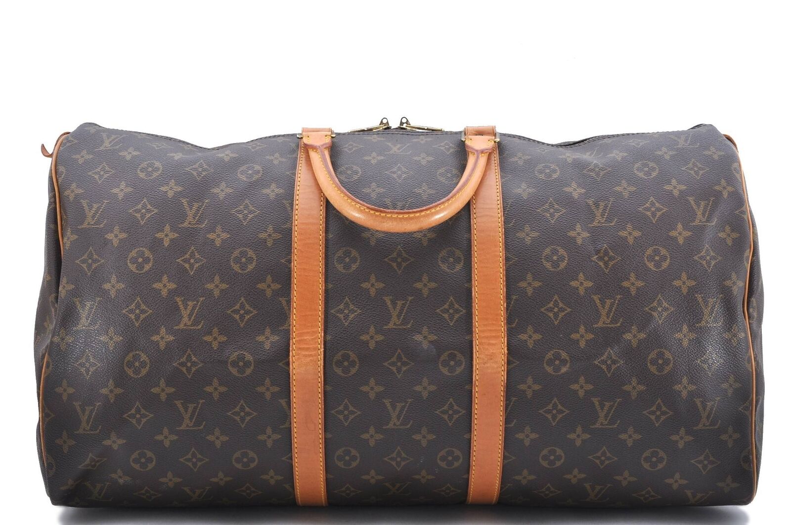 Authentic LOUIS VUITTON Monogram Keepall 55 Boston Bag M41424 LV 9451B