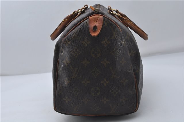 Authentic Louis Vuitton Monogram Speedy 30 Hand Boston Bag M41526 LV 9451D