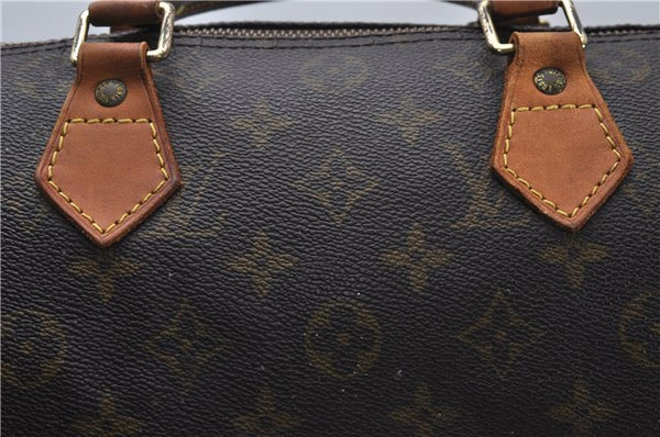 Authentic Louis Vuitton Monogram Speedy 30 Hand Boston Bag M41526 LV 9451D