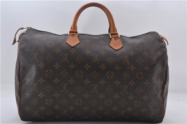 Authentic Louis Vuitton Monogram Speedy 40 Hand Boston Bag M41522 LV 9452D