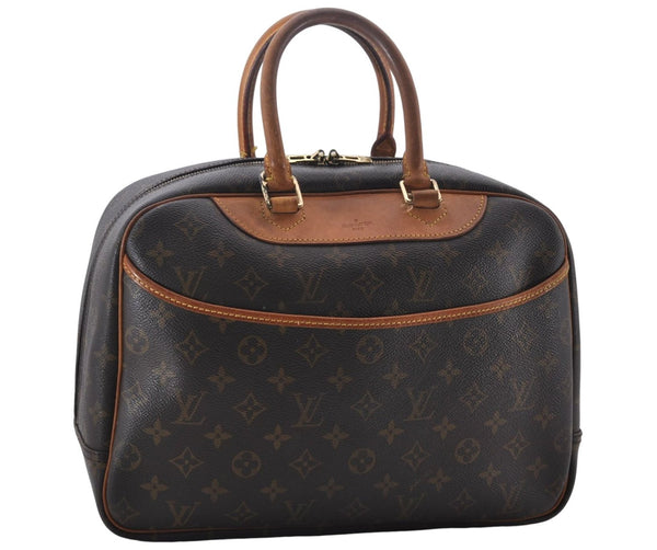 Authentic Louis Vuitton Monogram Deauville Hand Bag M47270 LV 9457D