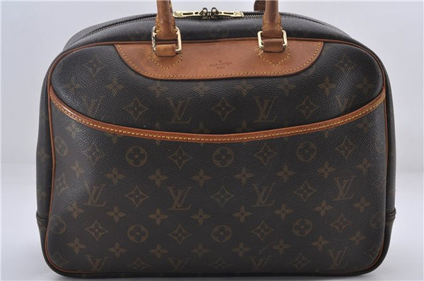 Authentic Louis Vuitton Monogram Deauville Hand Bag M47270 LV 9457D