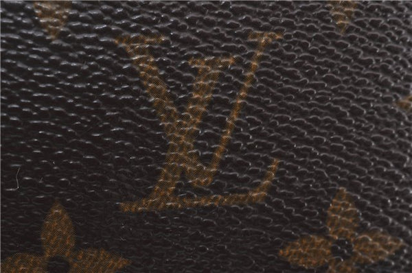 Authentic Louis Vuitton Monogram Deauville Hand Bag M47270 LV 9457D