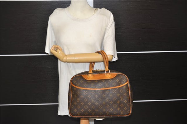 Authentic Louis Vuitton Monogram Deauville Hand Bag M47270 LV 9457D