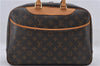 Authentic Louis Vuitton Monogram Deauville Hand Bag M47270 LV 9458D