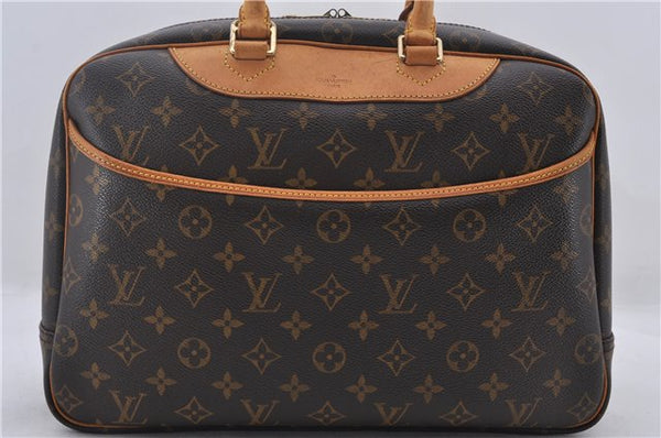 Authentic Louis Vuitton Monogram Deauville Hand Bag M47270 LV 9458D