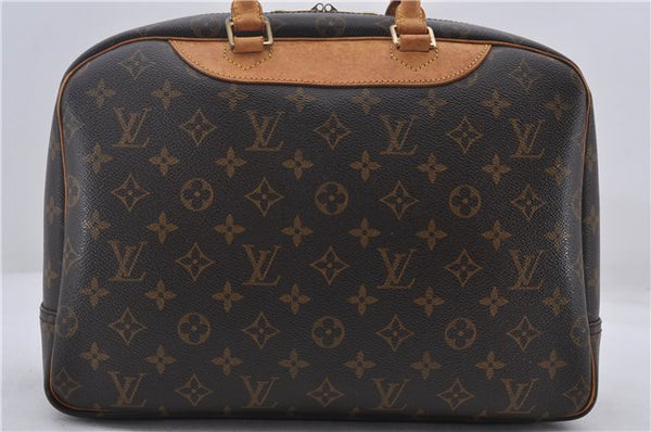 Authentic Louis Vuitton Monogram Deauville Hand Bag M47270 LV 9458D