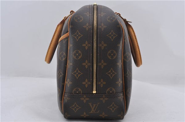Authentic Louis Vuitton Monogram Deauville Hand Bag M47270 LV 9458D