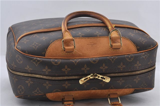 Authentic Louis Vuitton Monogram Deauville Hand Bag M47270 LV 9458D