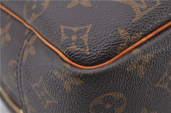 Authentic Louis Vuitton Monogram Deauville Hand Bag M47270 LV 9458D