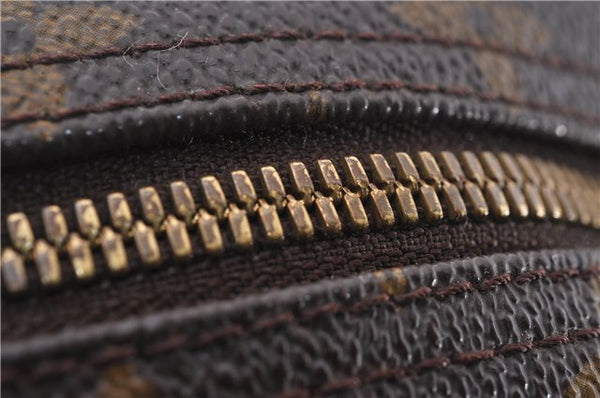 Authentic Louis Vuitton Monogram Deauville Hand Bag M47270 LV 9458D