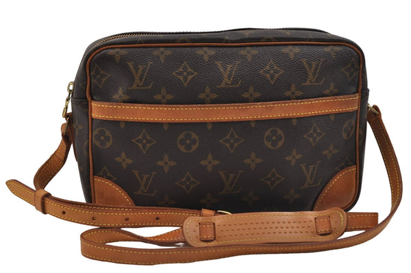 Auth Louis Vuitton Monogram Trocadero 27 Shoulder Cross Body Bag M51274 LV 9461D
