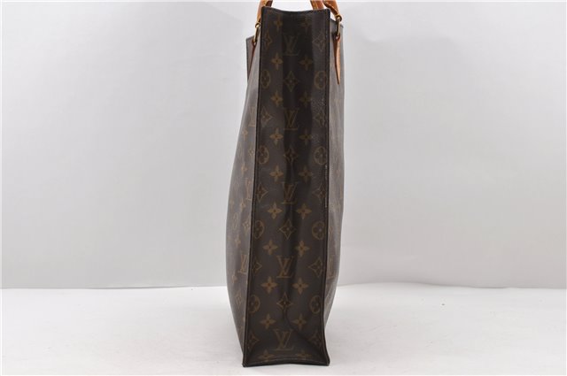 Authentic Louis Vuitton Monogram Sac Plat Hand Bag M51140 LV 9462C