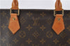 Authentic Louis Vuitton Monogram Sac Plat Hand Bag M51140 LV 9462C