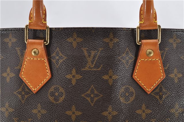 Authentic Louis Vuitton Monogram Sac Plat Hand Bag M51140 LV 9462C