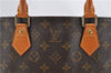 Authentic Louis Vuitton Monogram Sac Plat Hand Bag M51140 LV 9462C