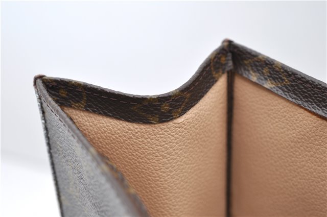 Authentic Louis Vuitton Monogram Sac Plat Hand Bag M51140 LV 9462C