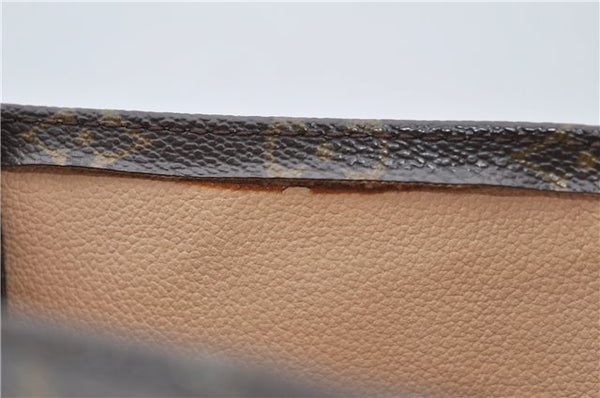 Authentic Louis Vuitton Monogram Sac Plat Hand Bag M51140 LV 9462C