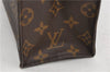 Authentic Louis Vuitton Monogram Sac Plat Hand Bag M51140 LV 9462C