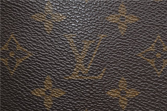 Authentic Louis Vuitton Monogram Sac Plat Hand Bag M51140 LV 9462C